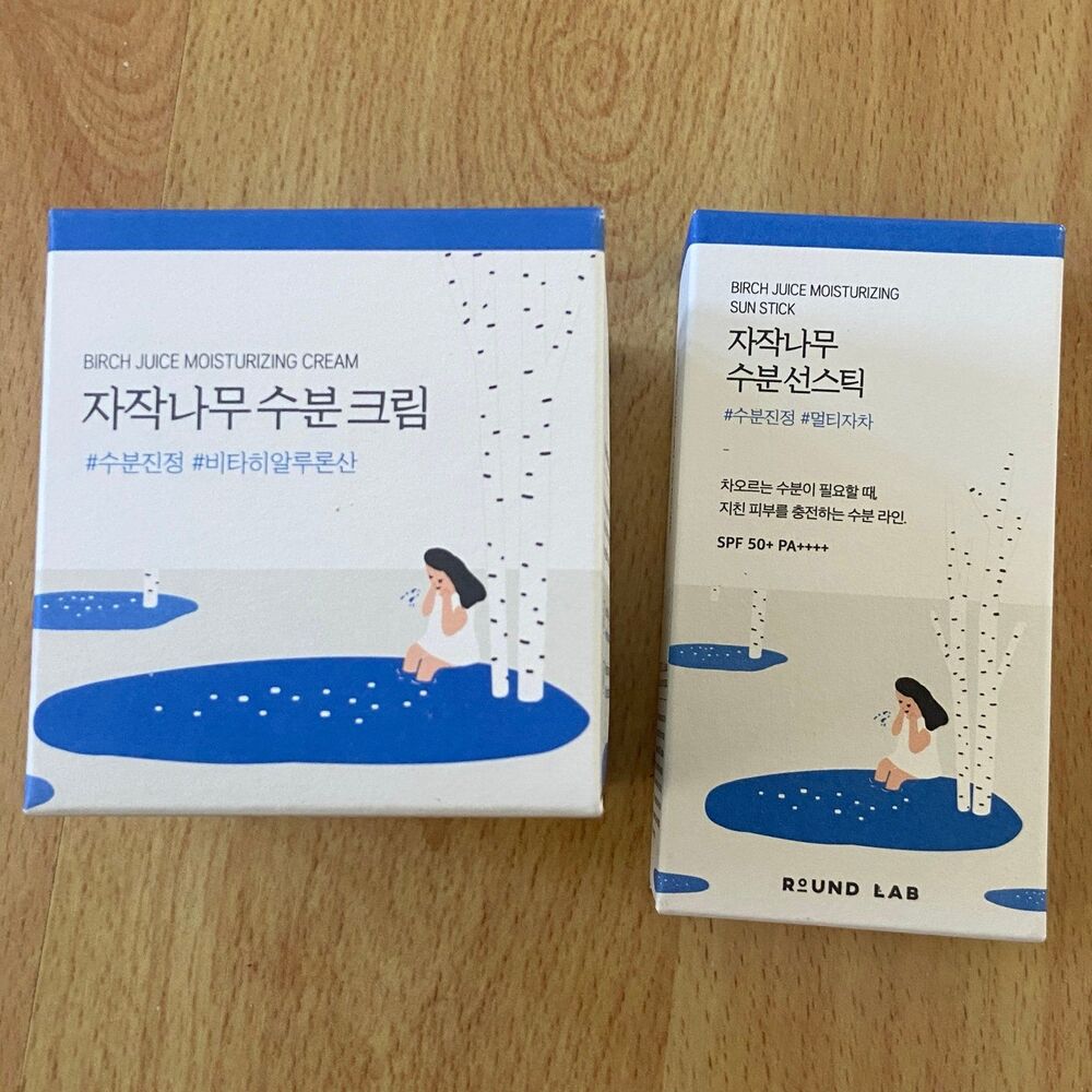 Round Lab Birch Juice Moisturizing Cream & Round Lab Birch Juice Sun Stick